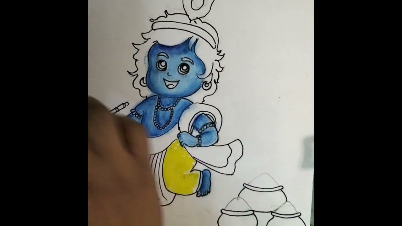 Colouring krishna#happyholi