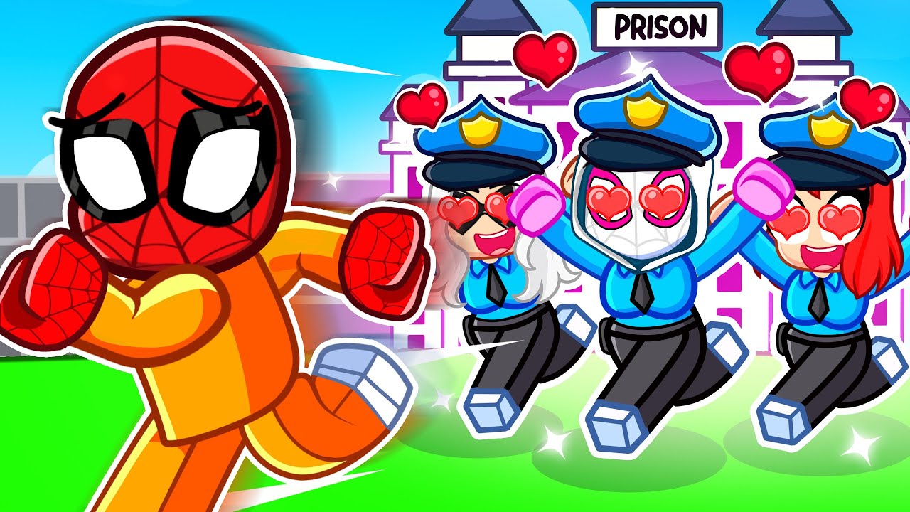 CRAZY SPIDEY FAN GIRL PRISON ESCAPE in Roblox!