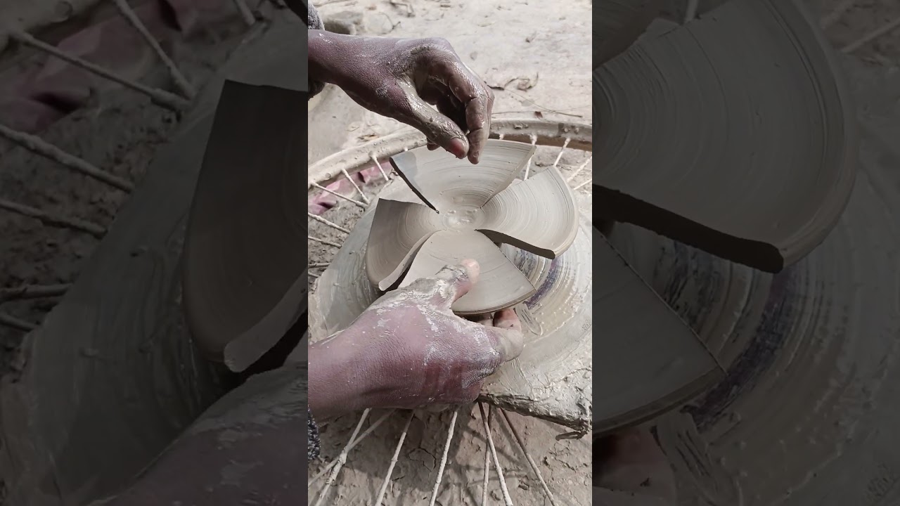 pottery with clay 🌸