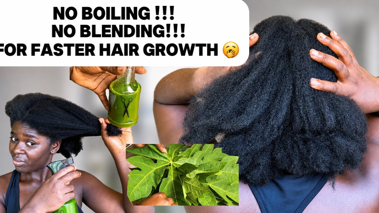 Отрастите длинные и густые натуральные волосы с помощью PAPAYA LEAF #04