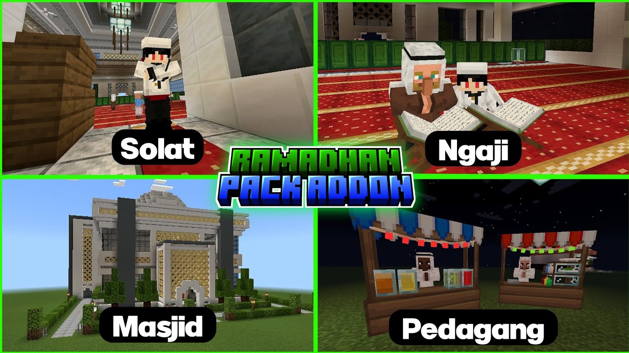 Mod Ramadhan ini BAGUS BANGET WOII!!! | Review addon MCPE 1.21