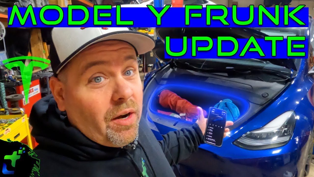 Tesla Model Y Power Frunk Install & Review | Latest on Hansshow products | Frunk lights