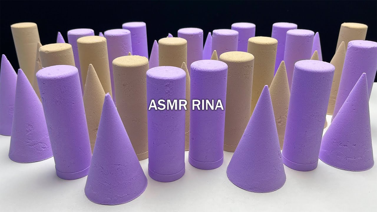 ASMR baking soda many palm crush