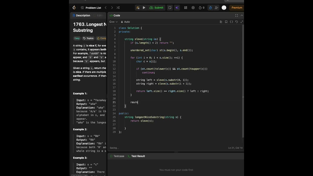 LeetCode 面試高頻｜Longest Nice Substring｜分治思維一次打通