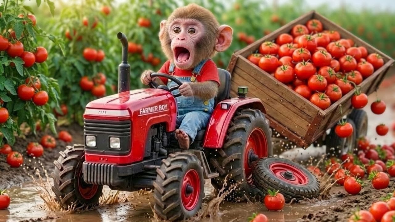 Muspy Tomato Harvest Turns CHAOTIC When Farm Animals Are Trapped—His Genius Rescue SHOCKS All!
