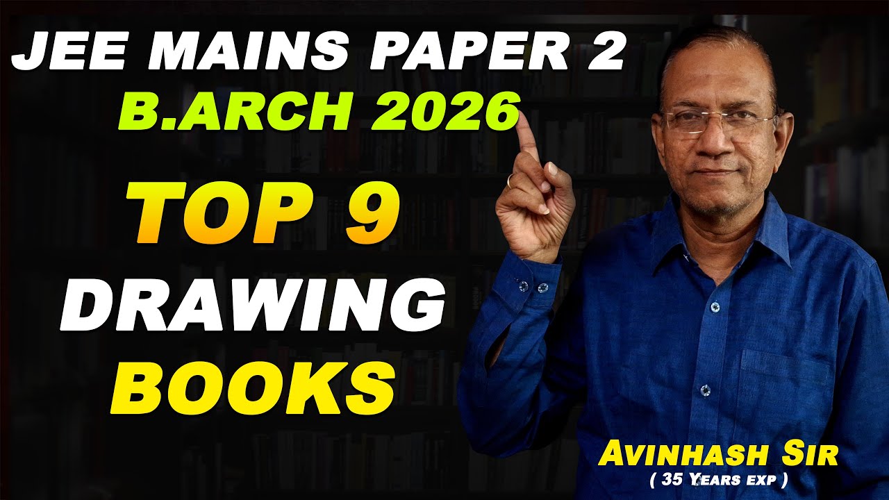 The TOP Drawing Books JEE B Arch 2026 Students Need to Succeed FAST