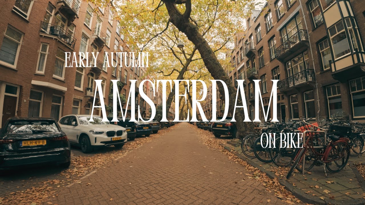 Amsterdam by Bike | Early Autumn, Vondelpark & Oud Zuid [4K]
