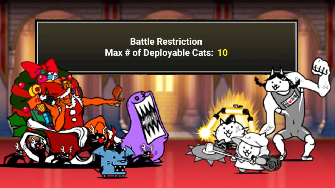 The Battle Cats - December Gauntlet: Jingle Cat Lv10!