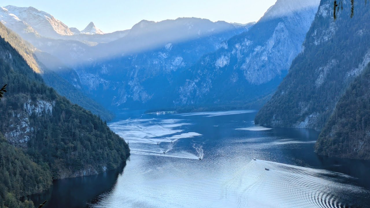 Peaceful Boat Ride on Lake Königssee 🇩🇪 | Relaxing Nature Sounds #germany #konigsegg #lake #peace
