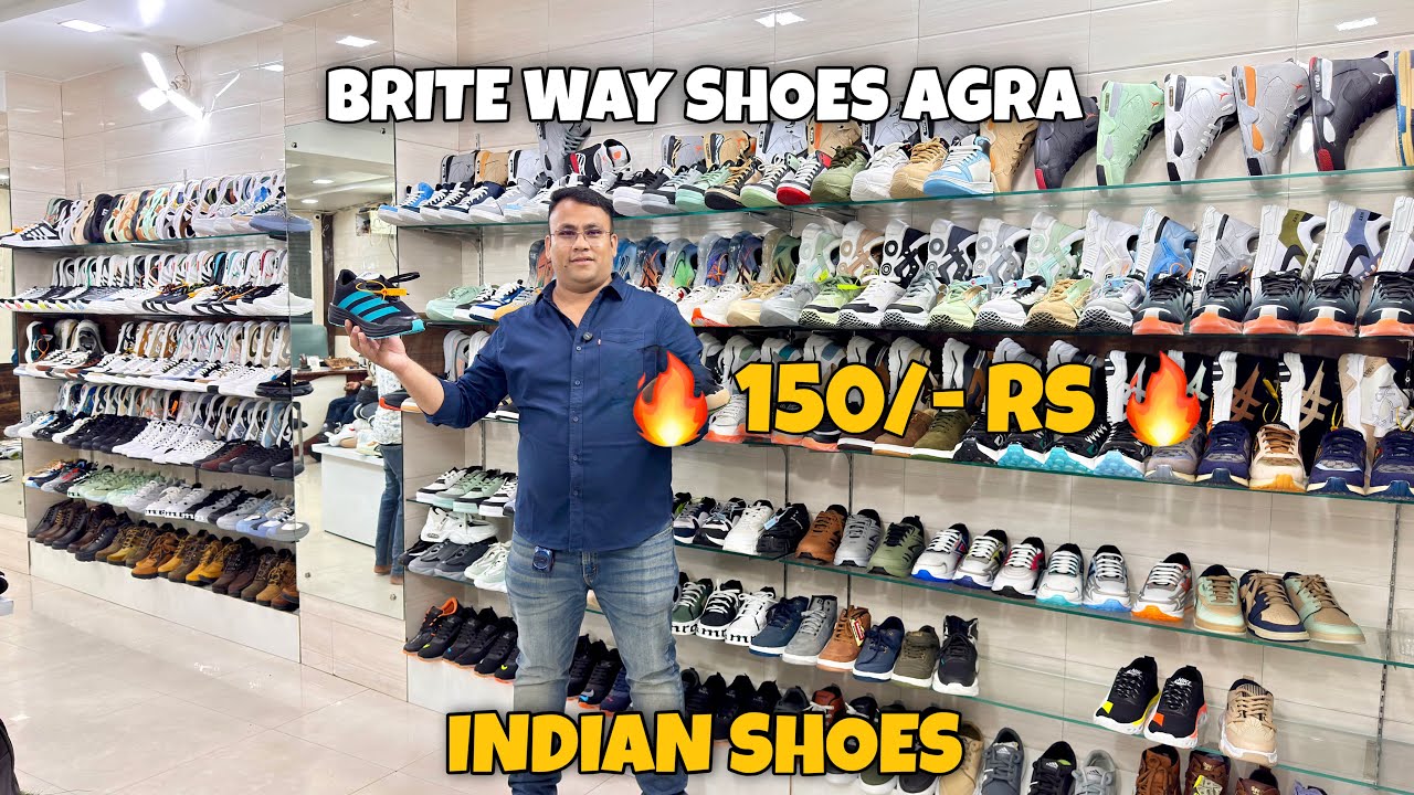 Indian Shoes 150/- Rs | Shoes Wholesale Market | Agra Shoes Market | Brite Way Shoes
