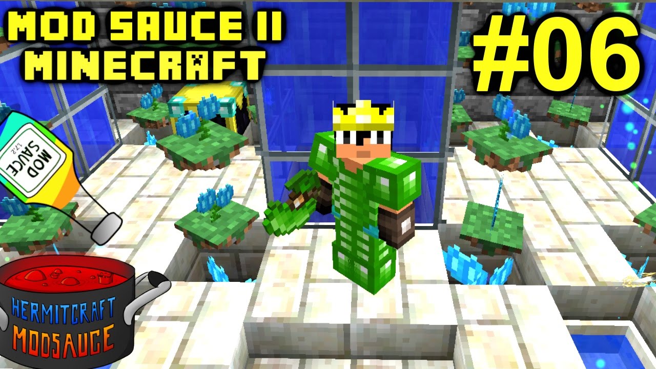 Minecraft Mods - Mod Sauce II Ep. 06 - Top Tier Armor & Power !!! ( HermitCraft Modded )