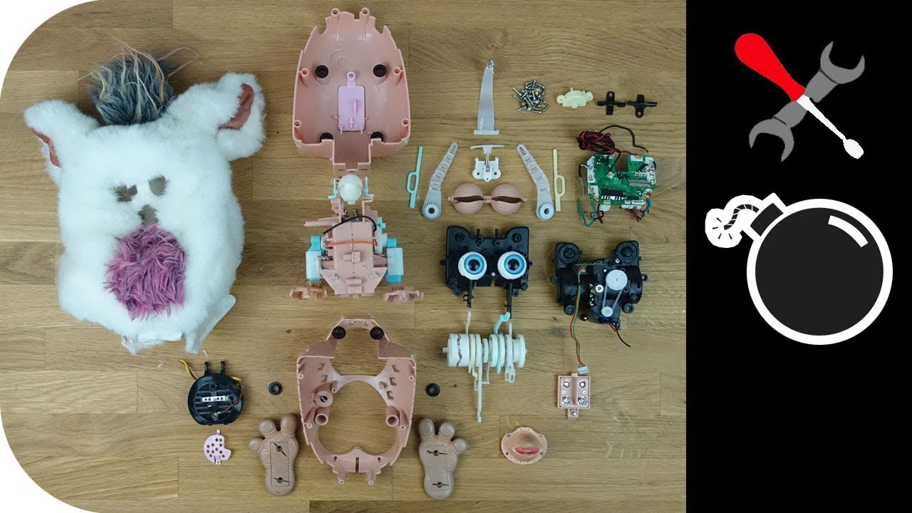 Механическая разборка Furby - Nightmare Fuel....