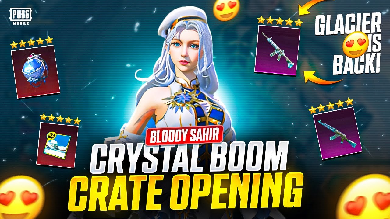 Crystal Bloom Crate Opening Pubg | Winter Highness Set Crate Opening | UMP45 Glacier Crate Opening