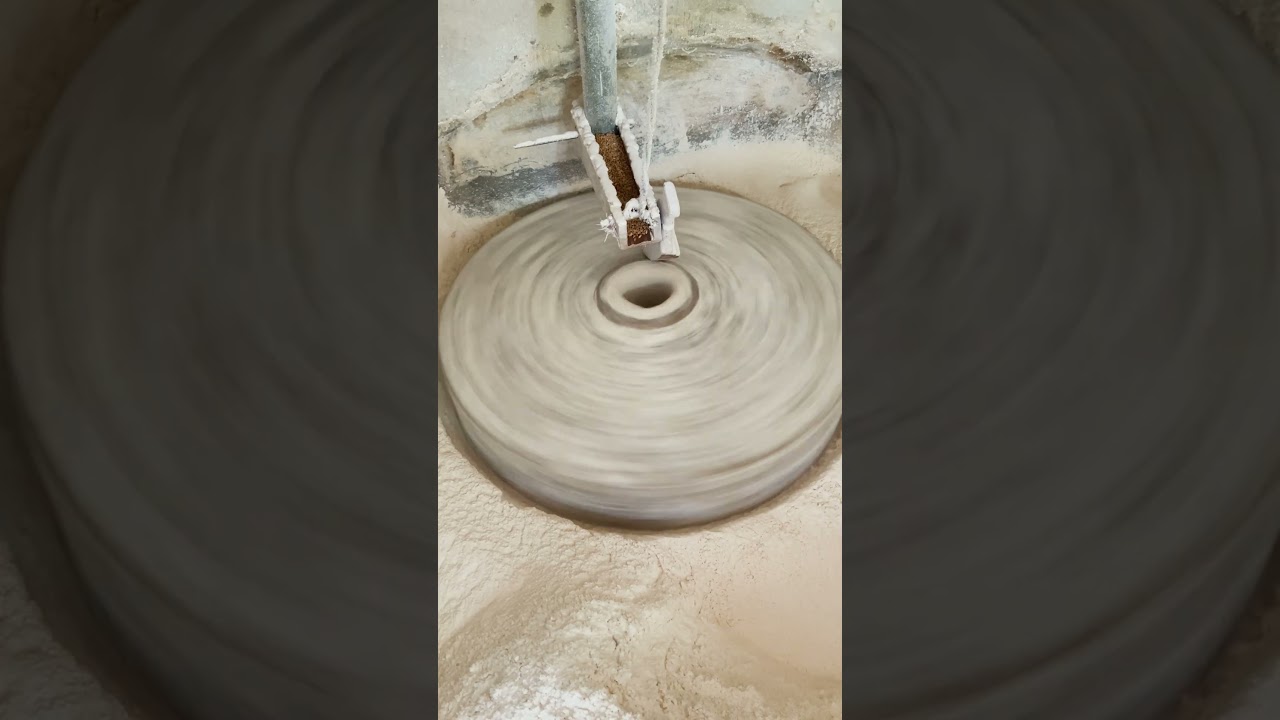 Ancient Flour Mill: Water-Powered Magic! |How flowing water turns into grinding power!