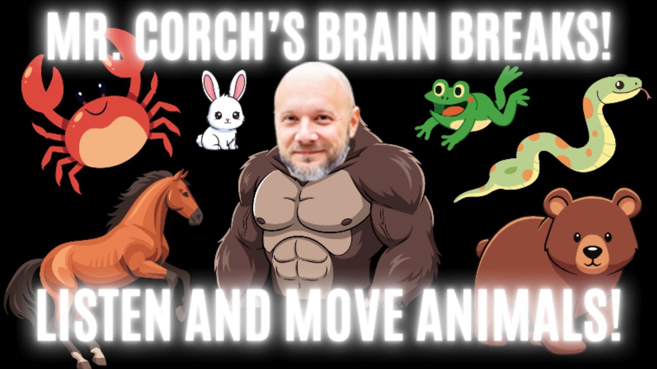 Listen and Move Animals 🐍 Go Noodle 🐎 Brain Break 🐁 Interactive Warm Up 🐒 Fun Fitness Games For Kids