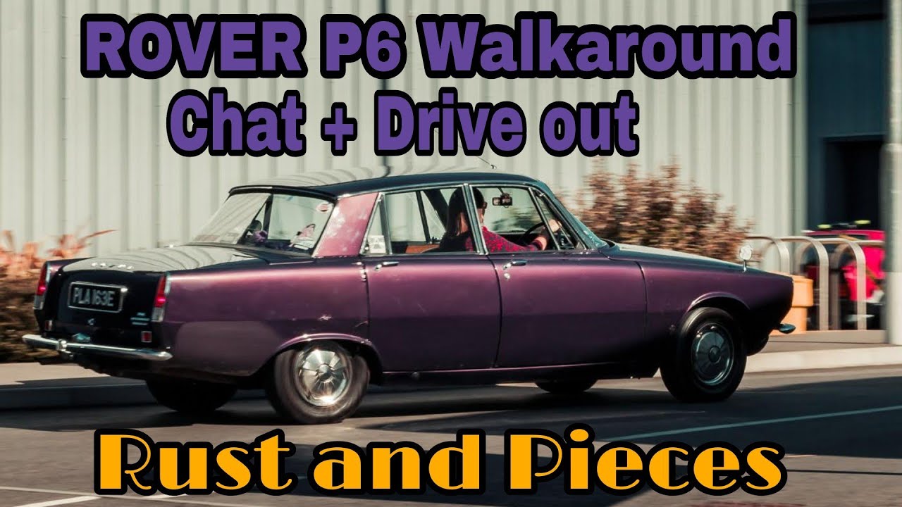 Purple Rover P6 2000 SC Automatic MR JENKINS . Drive out garage and walk around .