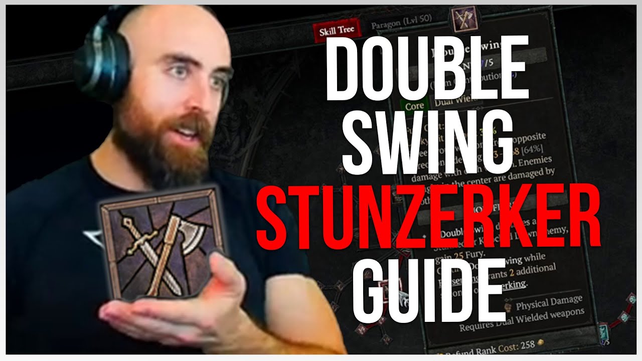Double Swing STUNZERKER Barbarian Build (WT3 Level 50+ Update) - Diablo IV Season 1 Guide