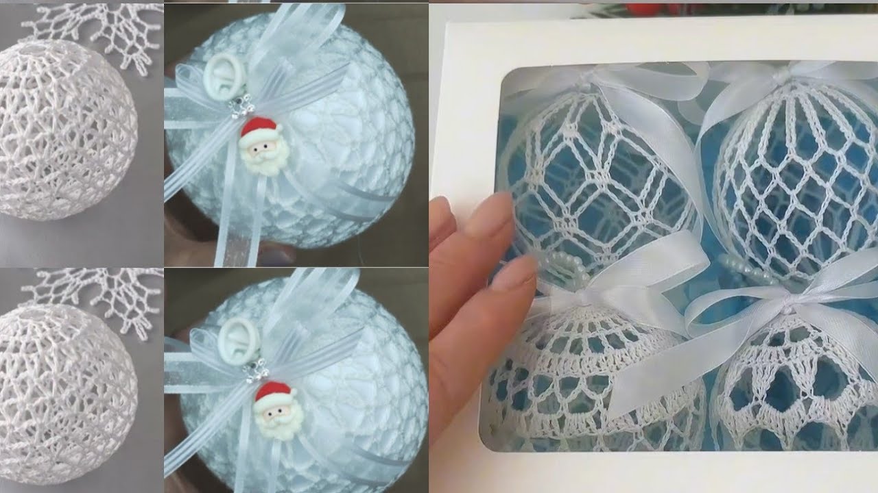 Bola de Natal em crochê 🌷