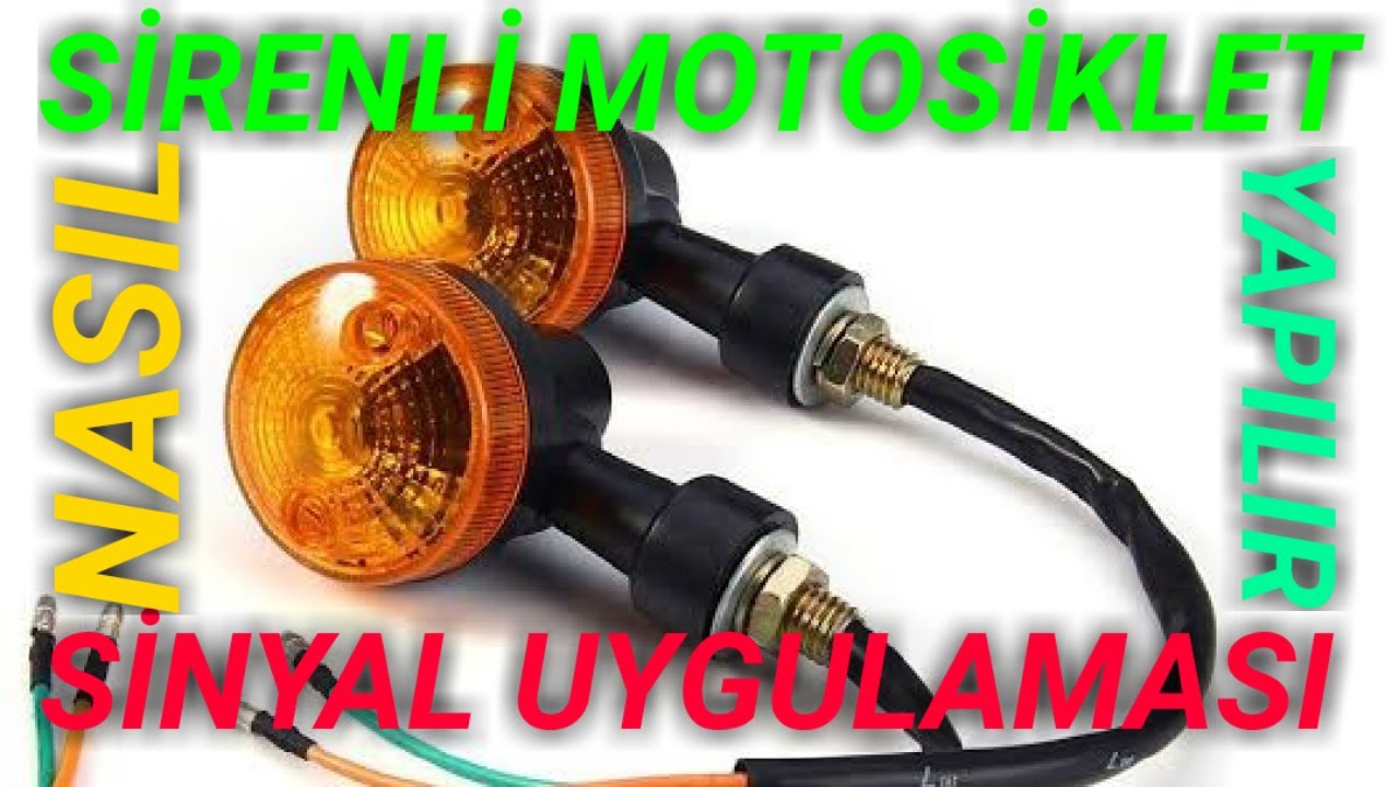 Motosiklet Sirenli Sinyal Nasıl Yapılır(Kuba Black Cat)(buzzer)How to Make a Motorcycle Siren Signal