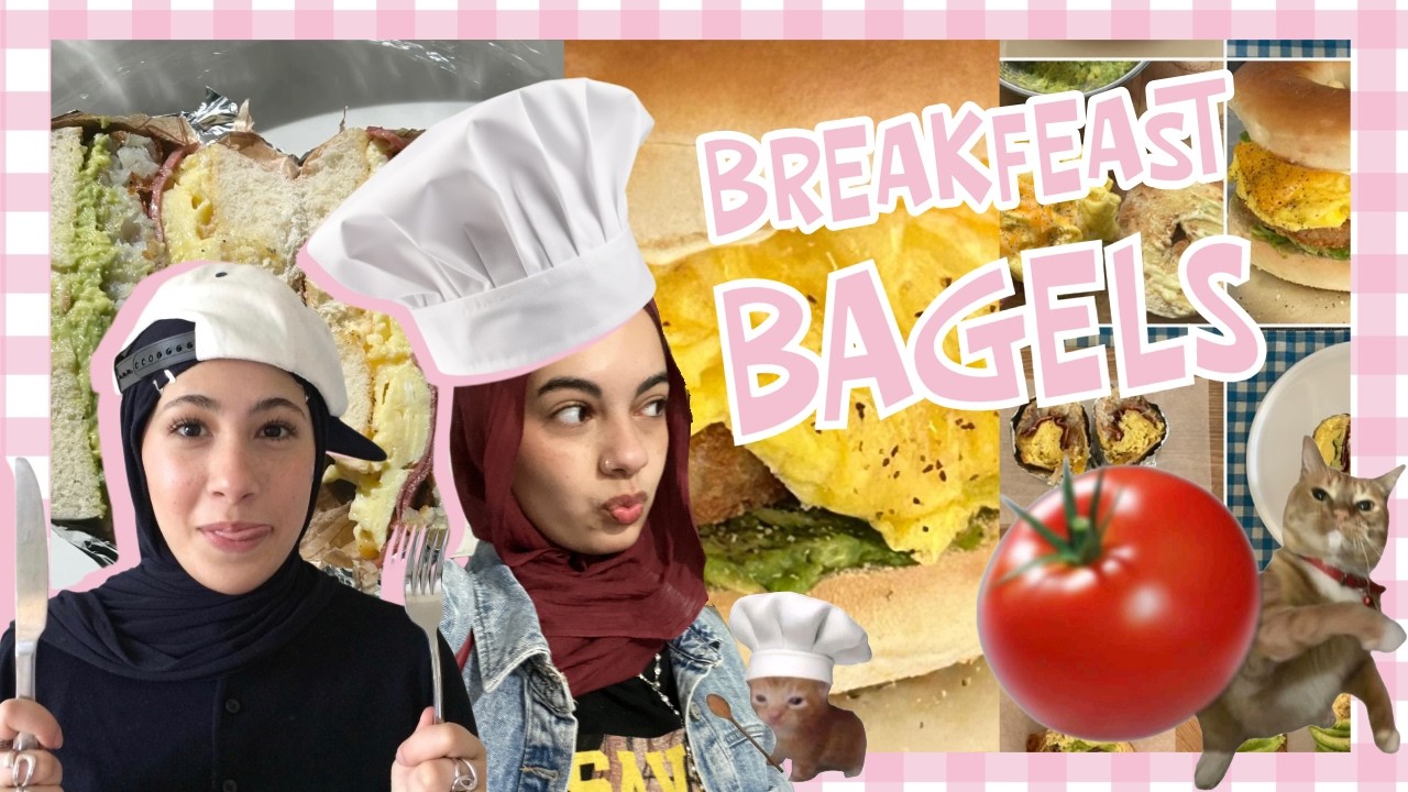 I TRIED MAKING AMINASNOTOKAY BAGEL RECIPE ⋆.ೃ࿔*:･👩‍🍳🍳🥯⋆.ೃ࿔*:･