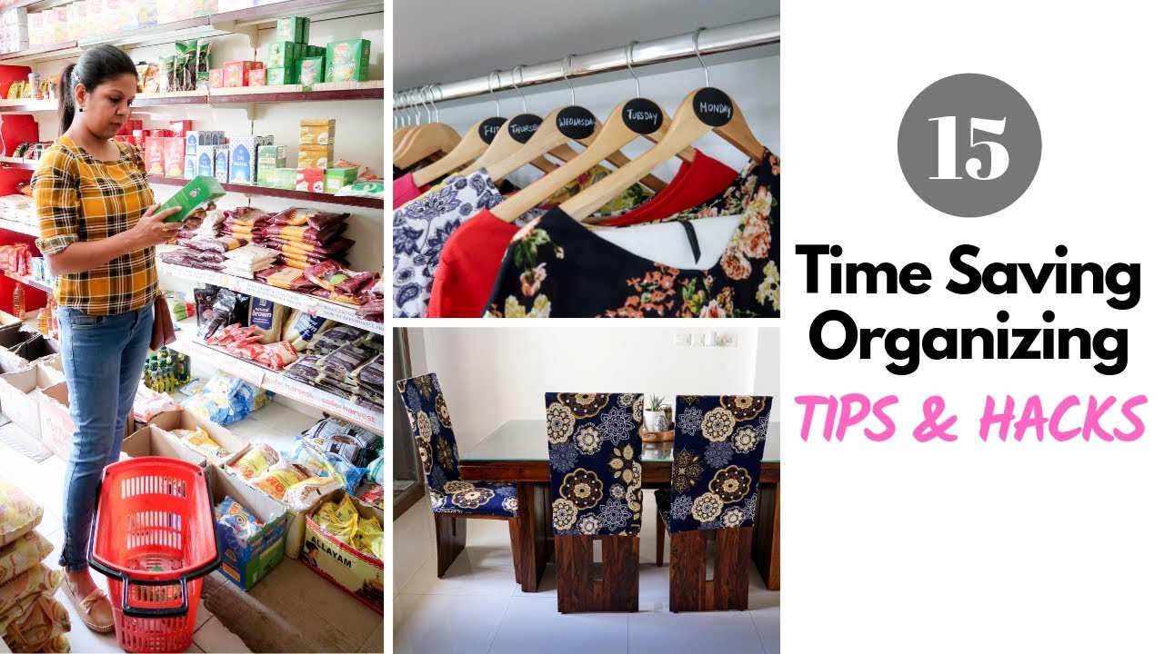 15 Time Saving Home Organizing Tips | Hacks To Save Time On Daily Organization & Cleaning