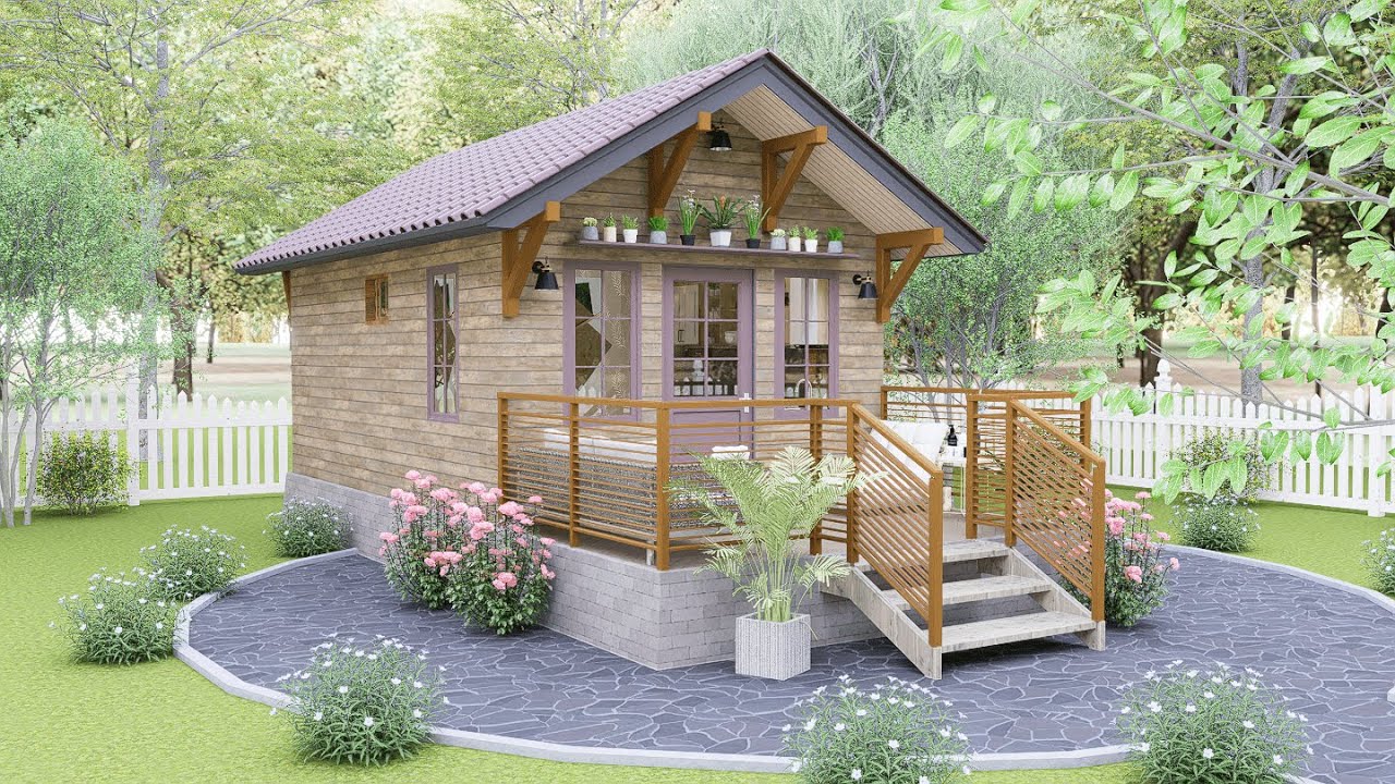 10ft x 20ft ( 3x6 m ) Tiny House Design ! Smart Cabin