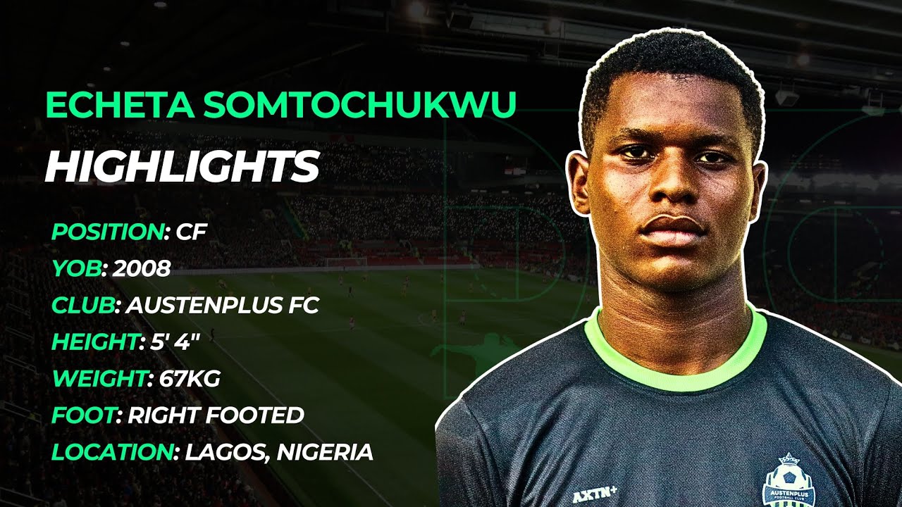 🔥 Highlights: Somtochukwu Echeta – The Young Goal Poacher Lighting Up the pitch! ⚡⚽