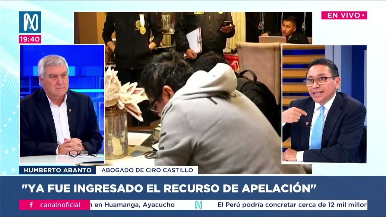 15 12 2025 C8 N PORTADA ENT A HUMBERTO ABANTO ABOGADO DE CIRO CASTILLO