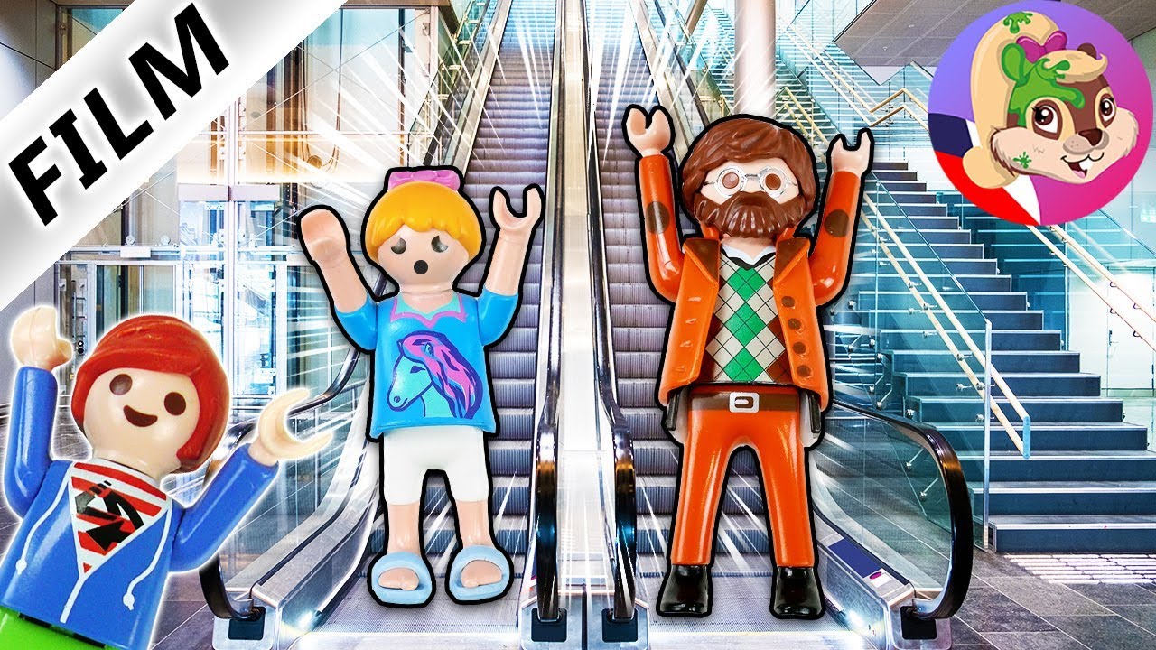 Playmobil příběh ÚTĚK Z SHOPPING CENTRA JAKO U ROBLOX! UČITELÉ VS ŽÁCI Rodina Dvořákova