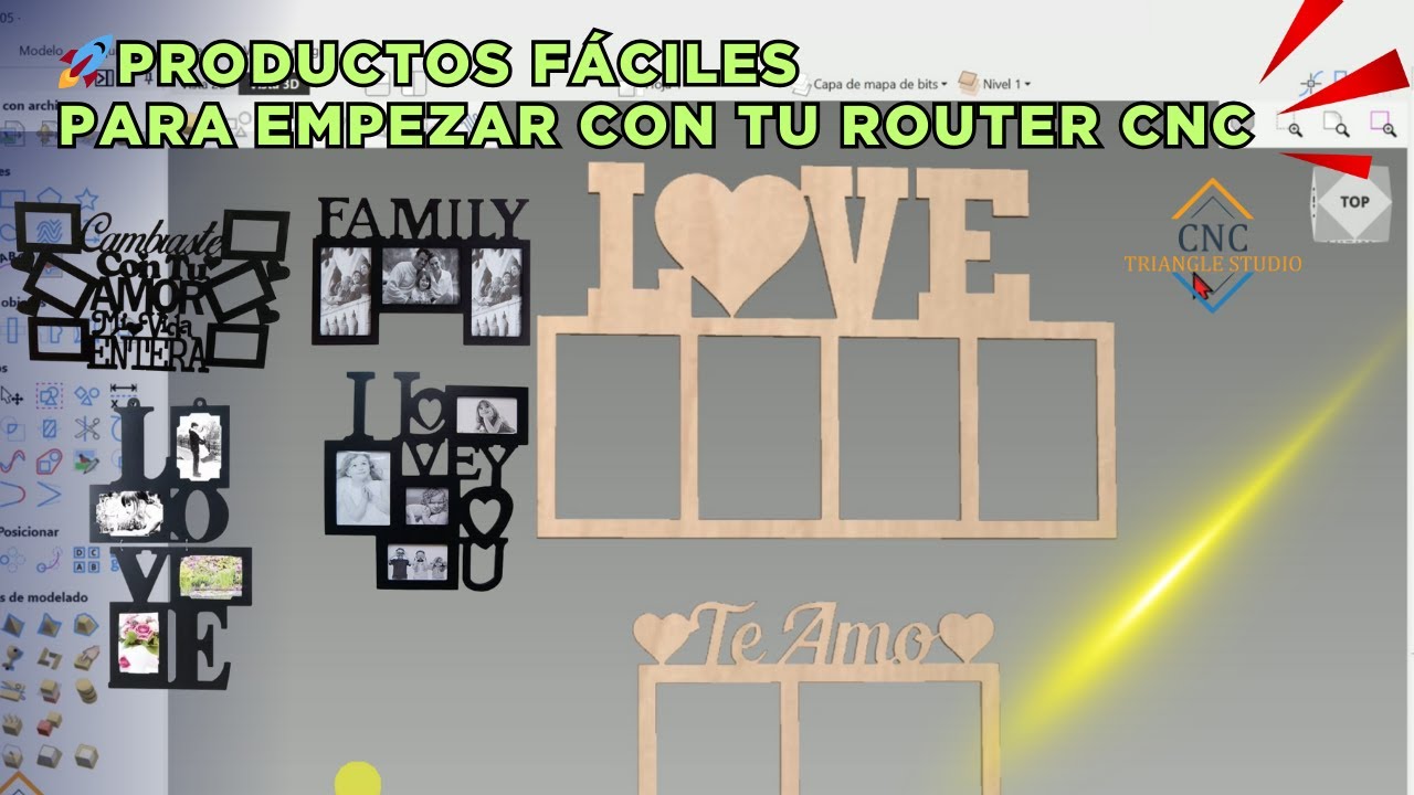 🚀Productos fáciles para empezar con tu Router CNC | Portaretratos