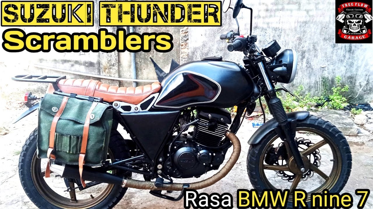 Modifikasi Suzuki thunder Scrambler