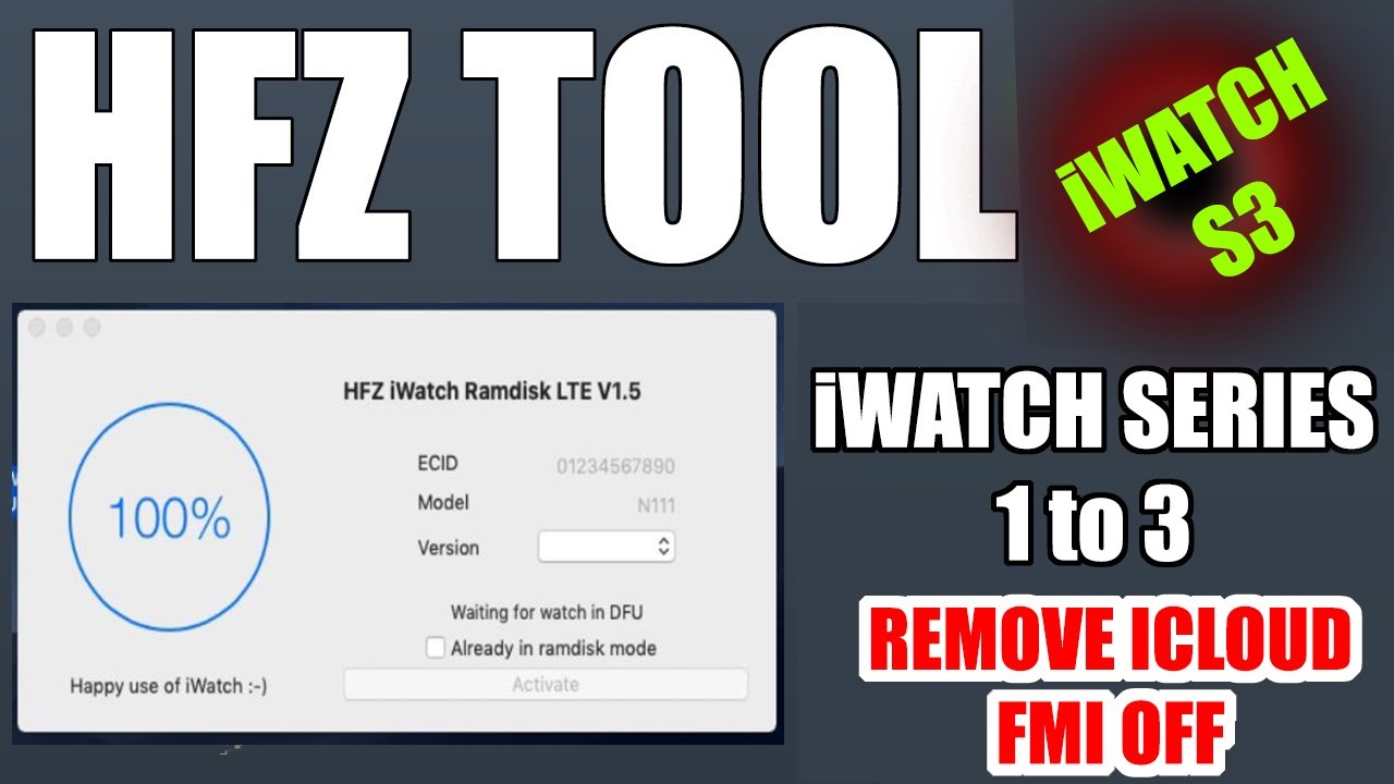 iwatch s1 to s3 FMI OFF using this tool