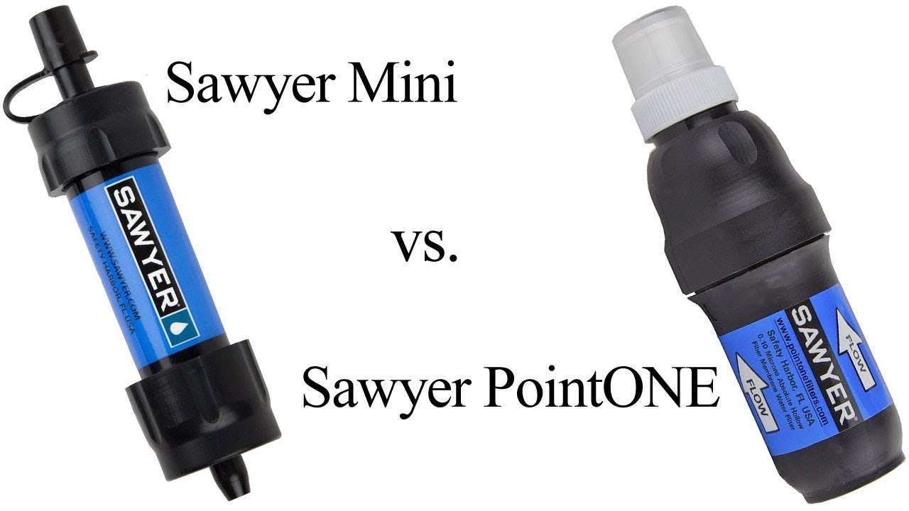 Water Filter Comparisoin: Sawyer Mini vs. Saywer PointONE