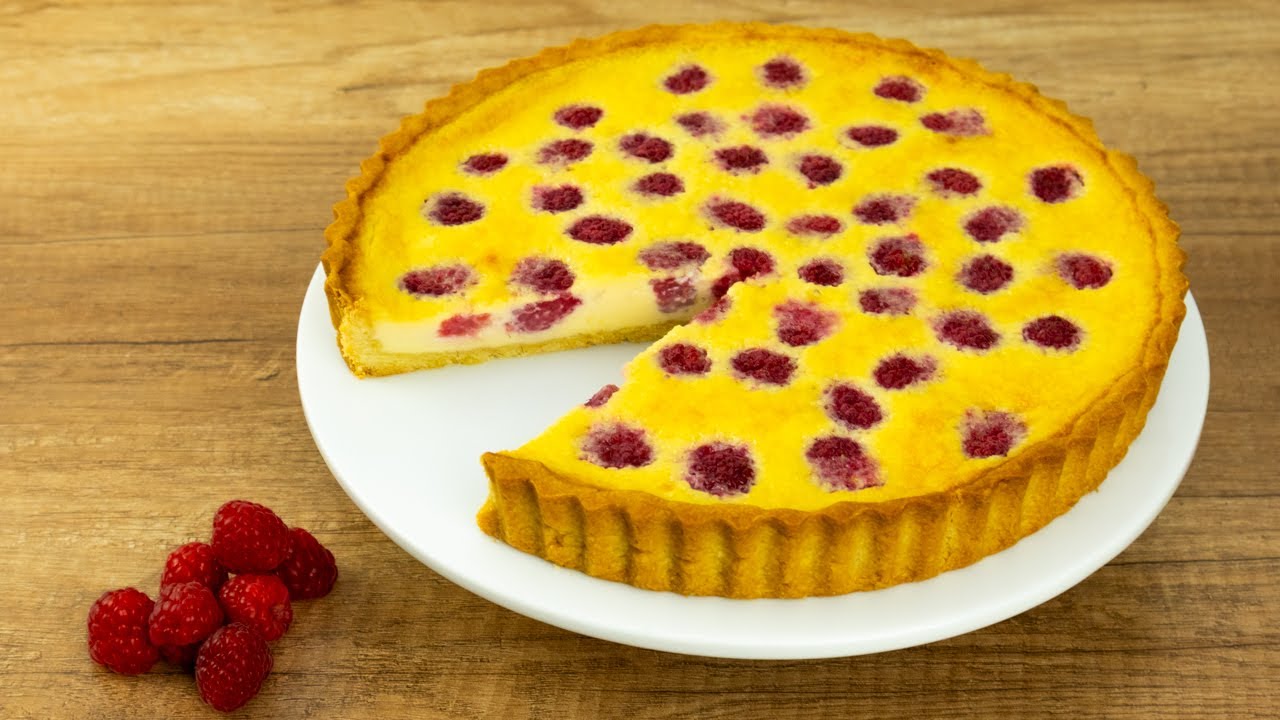 Tarta cu zmeura si aluat sfaramicios un desert usor si racoritor | Tarta cu fructe