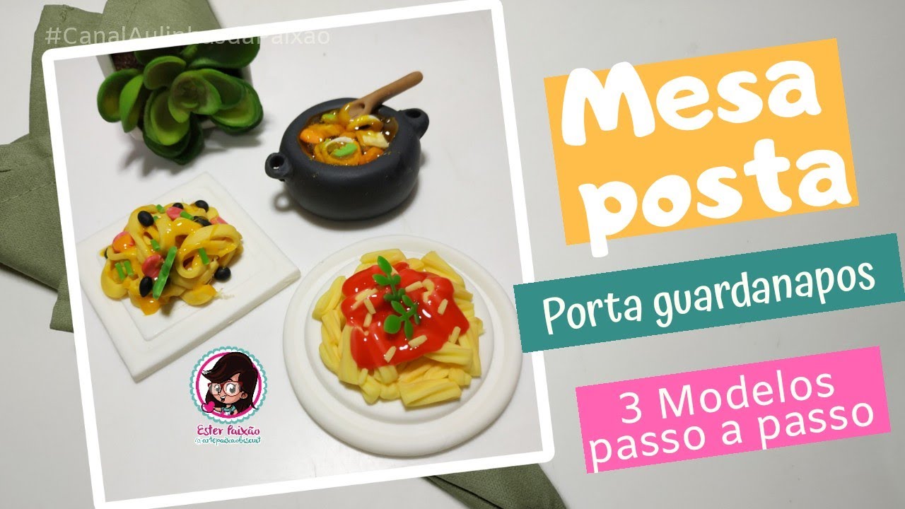 DIY Porta guardanapos Espaguete , Macarronada e Sopa de legumes Biscuit