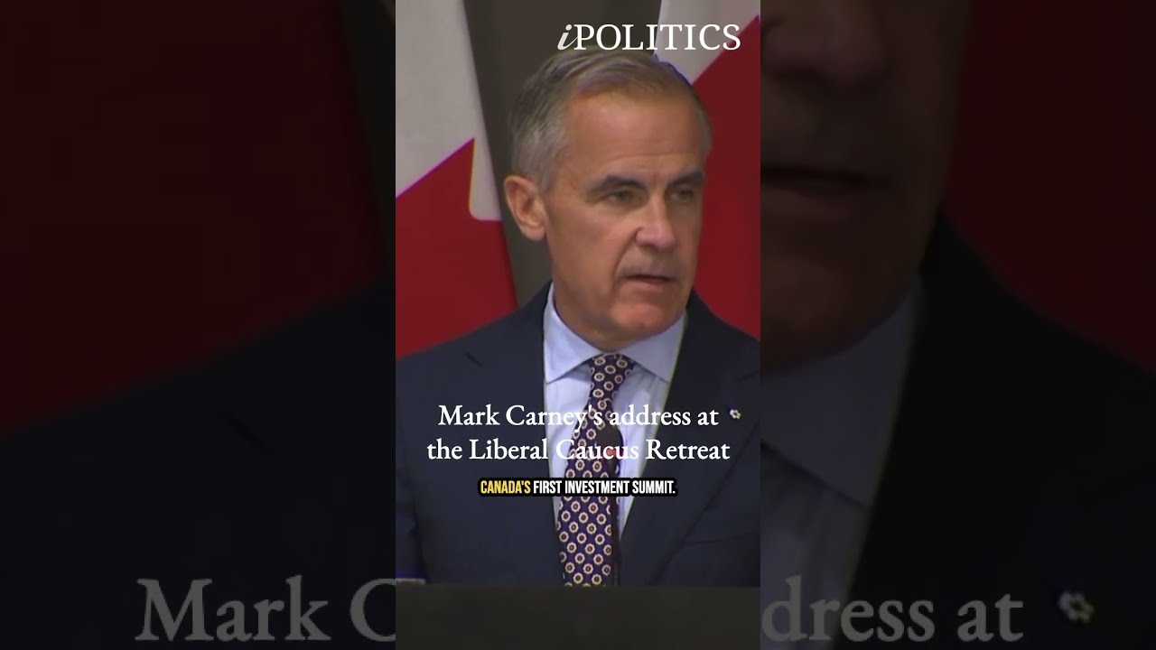 Mark Carney Speaks at Liberal Caucus Retreat in Ottawa