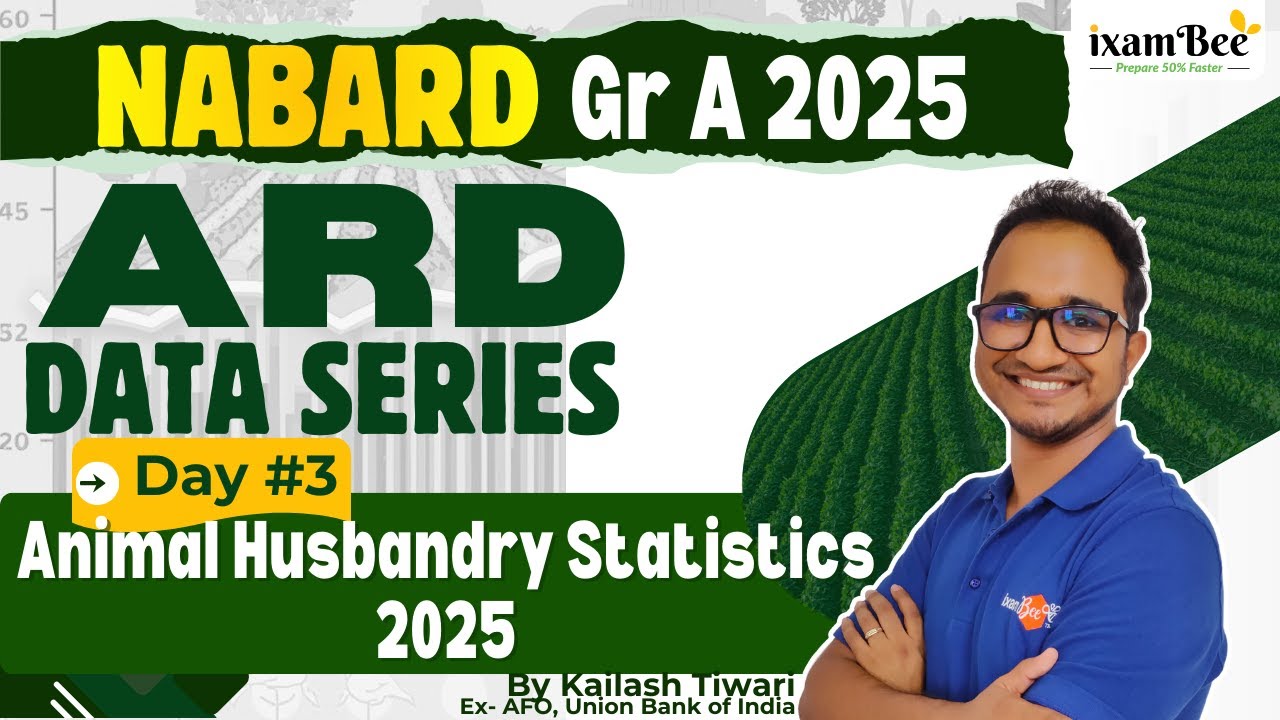 NABARD 2025 || ARD Data Series | Day 3 | Animal Husbandry Statistics 2025 | By Kailash Sir #nabard