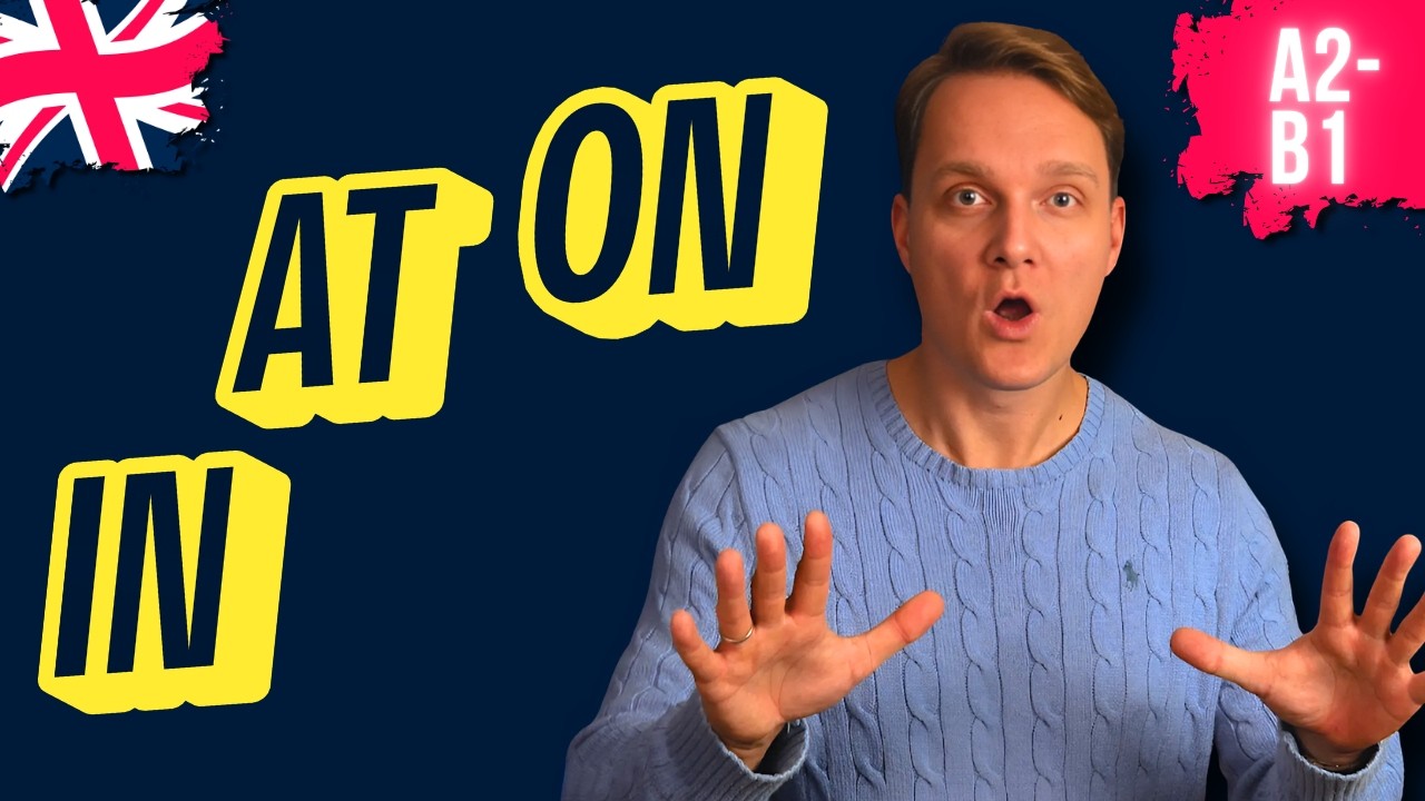 😅 AT, IN, ON or BY? Diese Präpositionen verwechseln fast alle! | Beispiele für Englisch A2