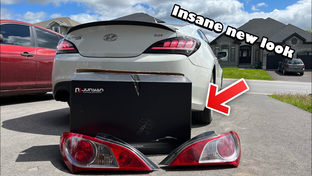 Installing New Sequential Tail Lights On Hyundai Genesis￼!!