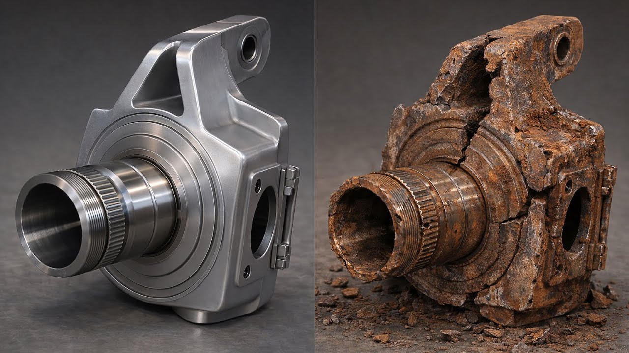 Excavator Wheel Hub Completely Broken from Overload – Watch the Expert Fix It!