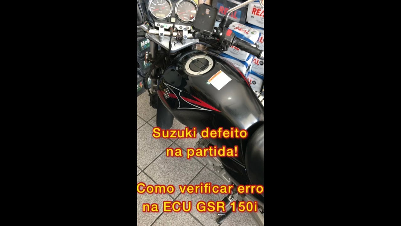 Suzuki defeito na partida! Como verifica erro na ECU!