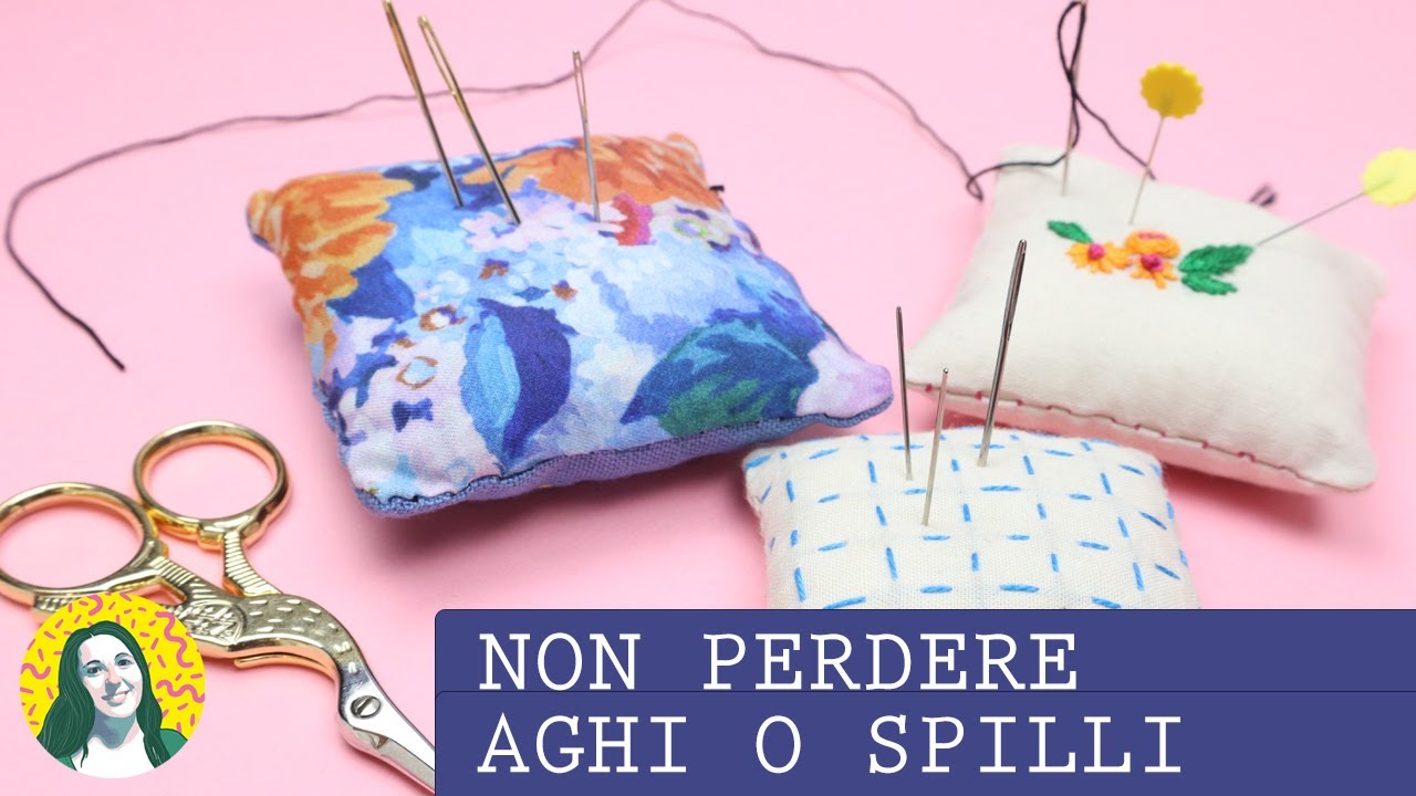 Punta spilli / porta aghi, cucito a mano FACILISSIMO