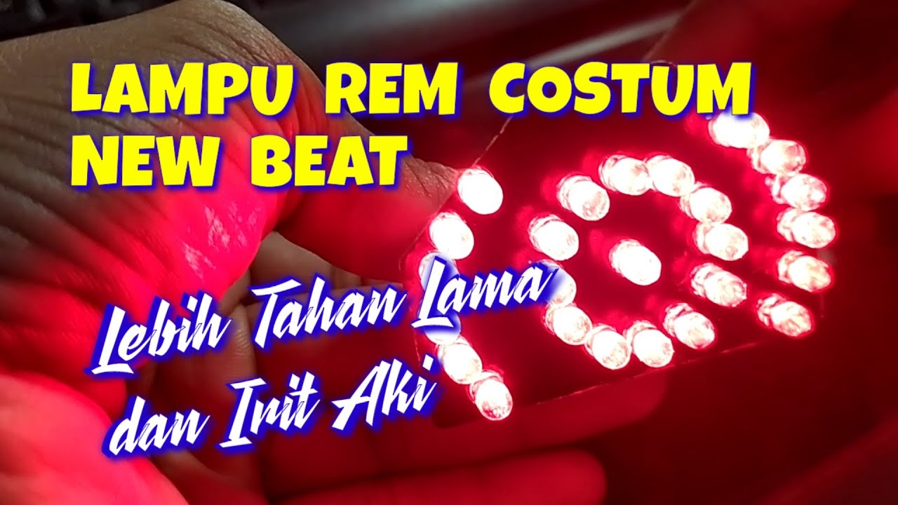 Cara Membuat Lampu Rem Costum New Honda Beat Fi _ Jadi Keren