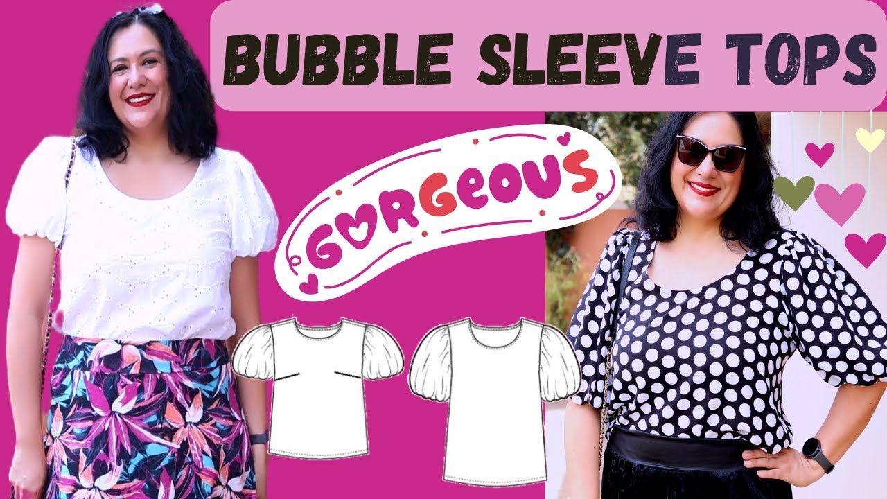 The SWEETEST SLEEVES! Relaxed sewing. Sweet Talker bubble sleeve top (Pattern Emporium).