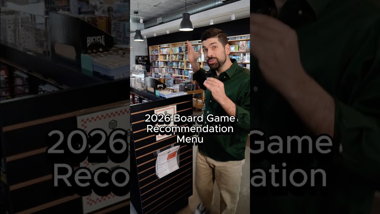 2026 Board Game Recommendation Menu