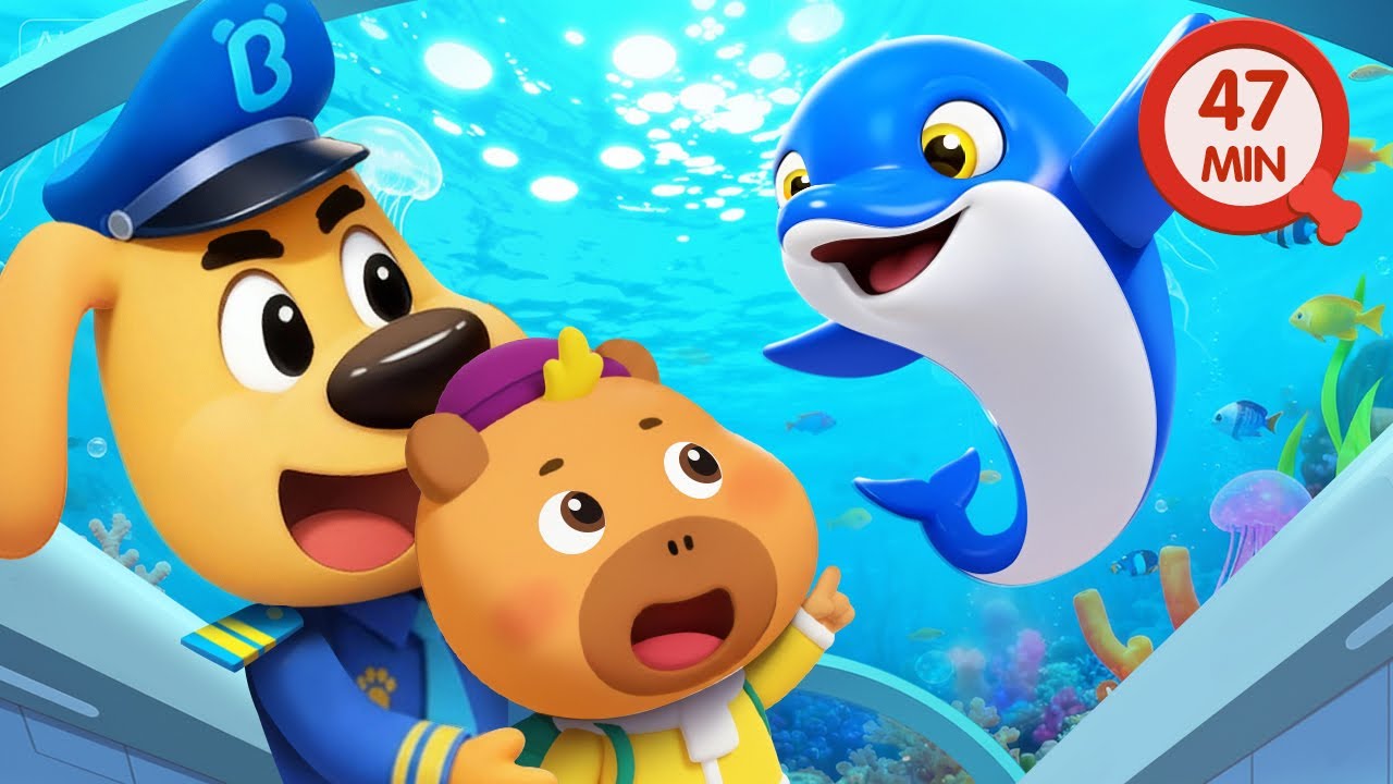 The Sea Train Adventure | Safety Rules | Police Cartoon | Sheriff Labrador
