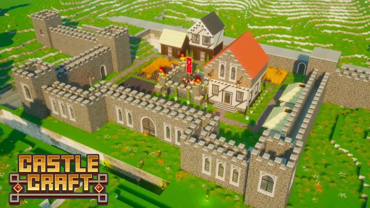 CRIE um CASTELO e sobreviva aos ATAQUES 🏰 em Castle Craft