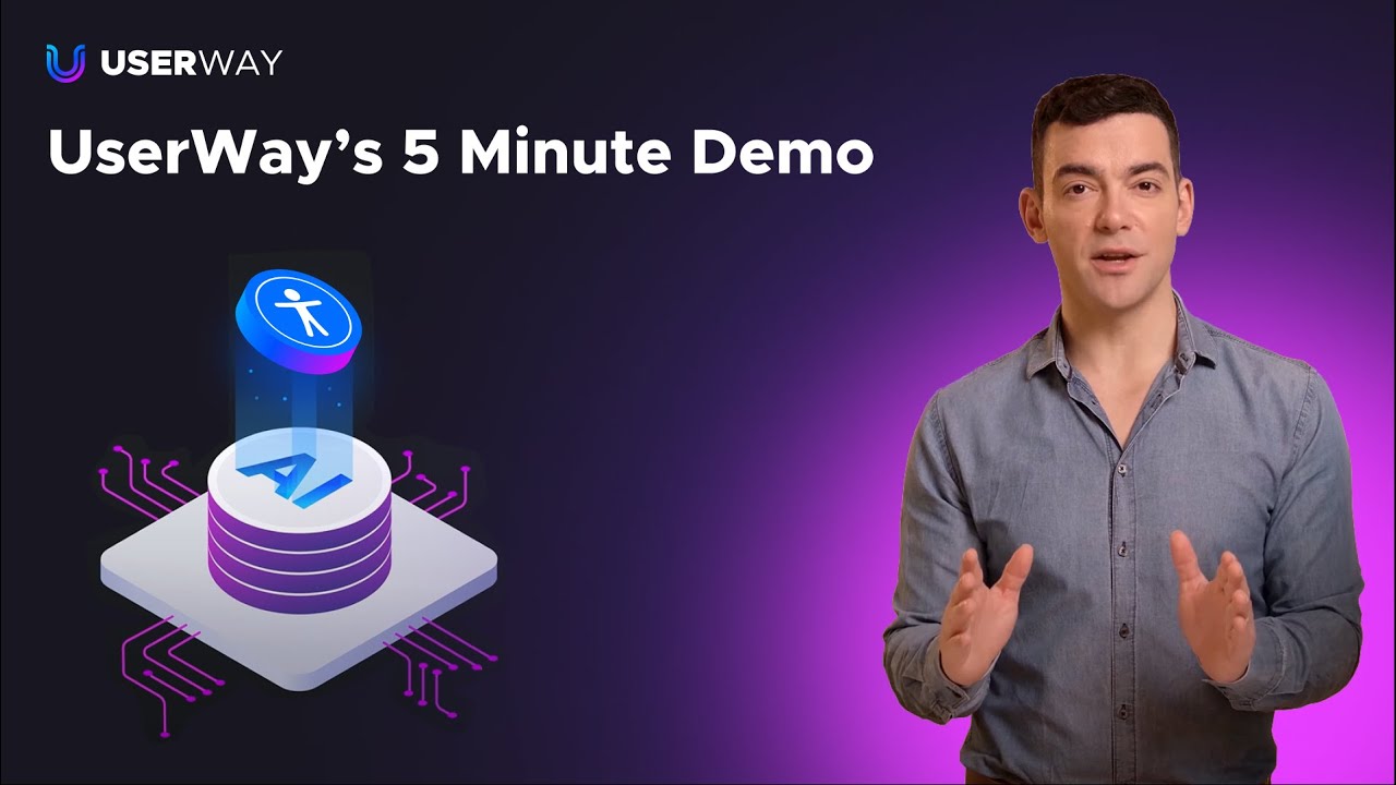 5 Minute Demo - Learn How UserWay AI Can Make Your Website More Accessible