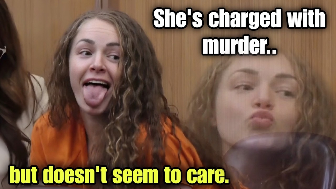 OnlyFans Model CHARGED with MURDER Blows Kisses in COURT