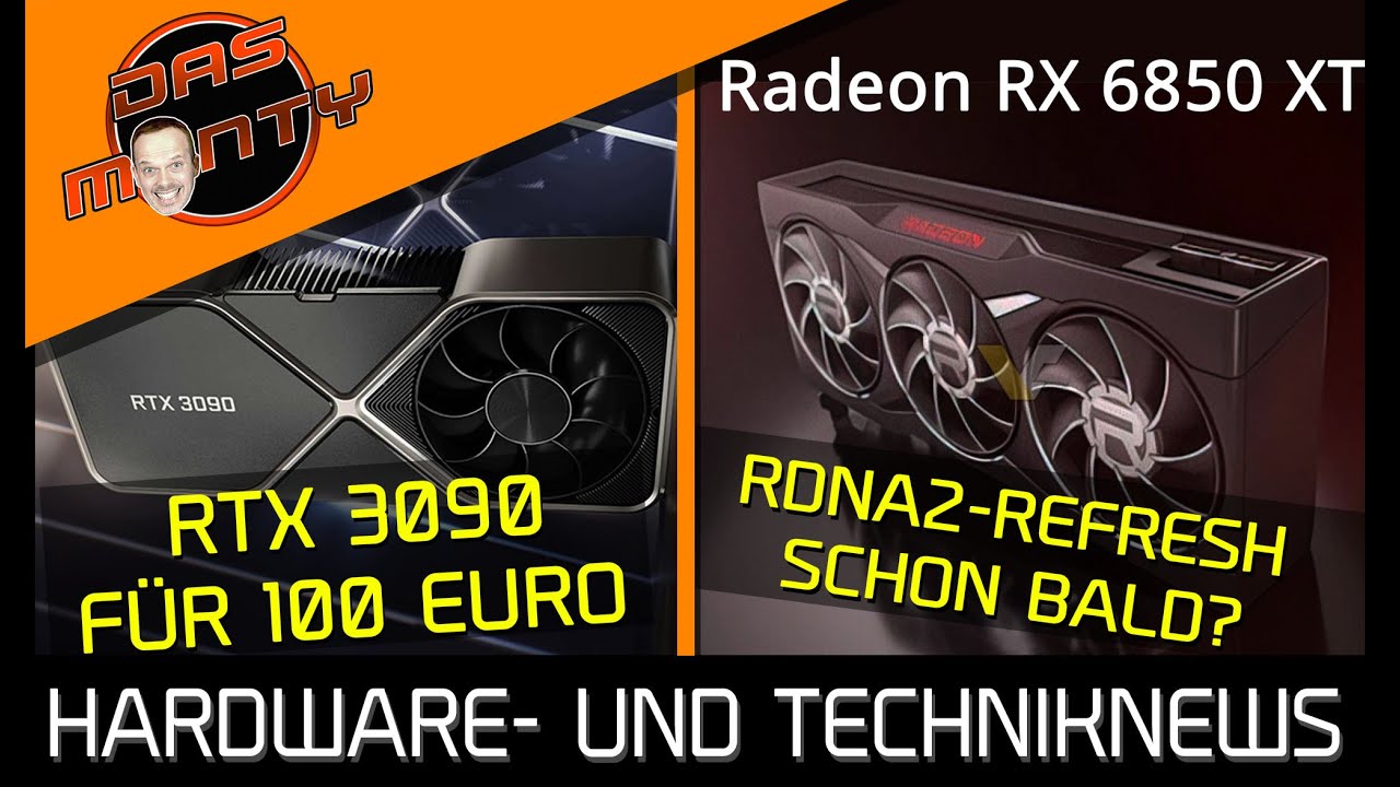 AMD RX 6850XT in Sicht | RTX 3090 f&uuml;r nur 100 Euro | Playstation5 spielt PS3-Spiele? | DasMonty